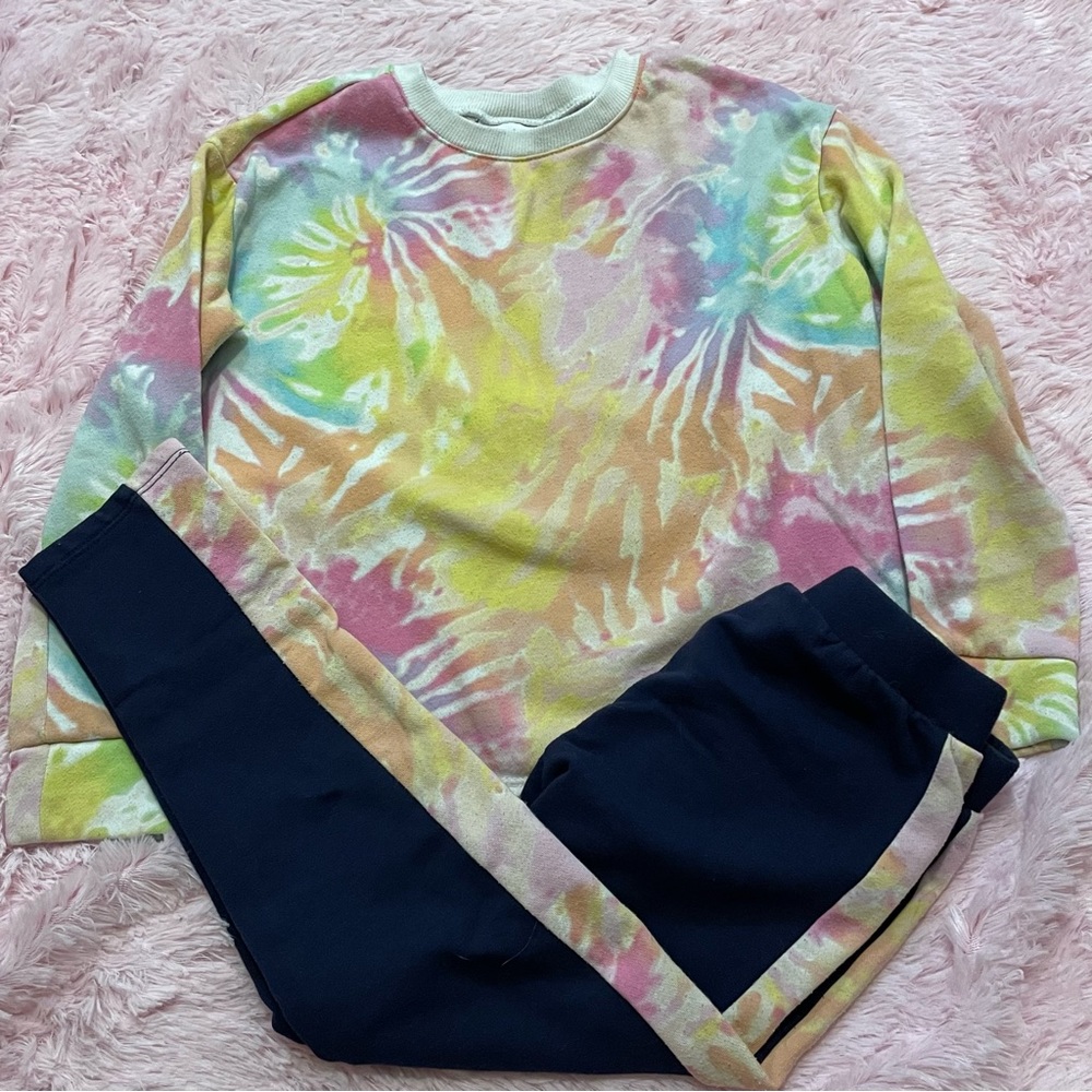 🎀5/$25🎀 girls sweatshirt seat childrens place tie dye outfit size small 5/6
